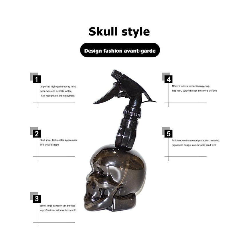 Skull Shape Hairdressing Spray Bottle