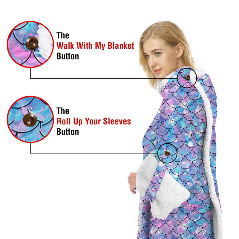 Magical Mermaid Wearable Blanket