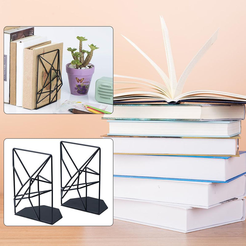 Metal Bookends Iron Support Holder