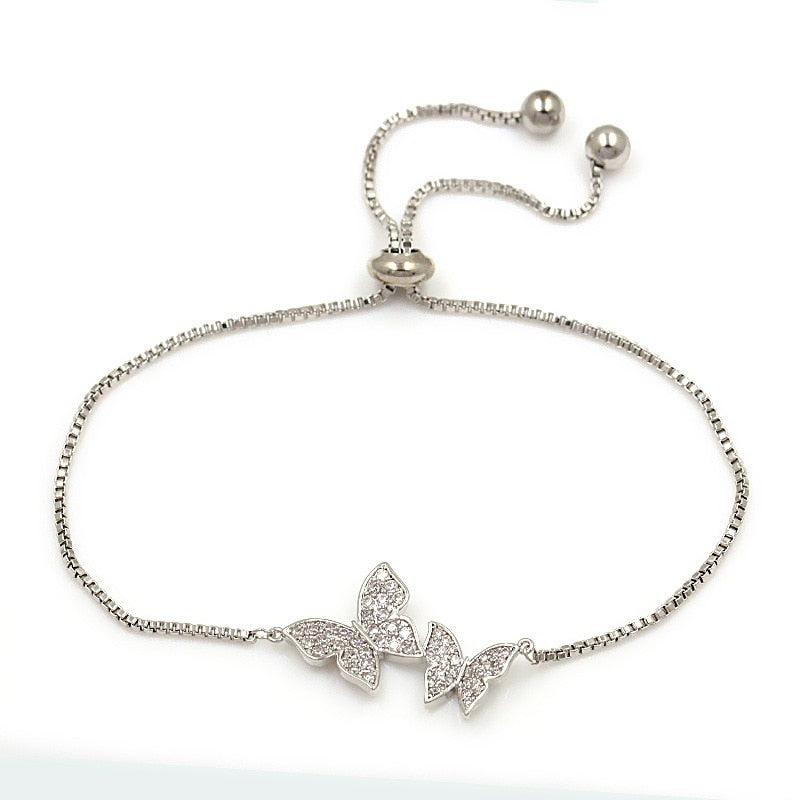 Zirconia Crystal Hot Butterfly Bracelet