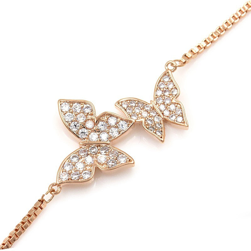 Zirconia Crystal Hot Butterfly Bracelet