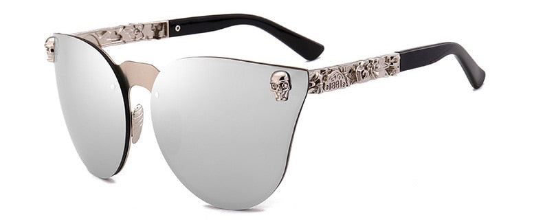 Cool Gothic Sunglasses Crystal Skull