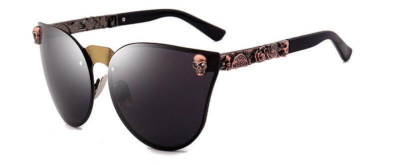 Cool Gothic Sunglasses Crystal Skull