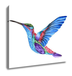 Canvas Hummingbird Watercolor Painting