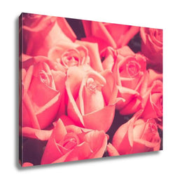 Canvas Flowers Rose With Filter Effect