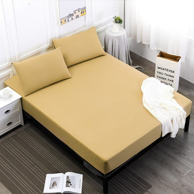 Solid Mattress Protector with Elastic Band