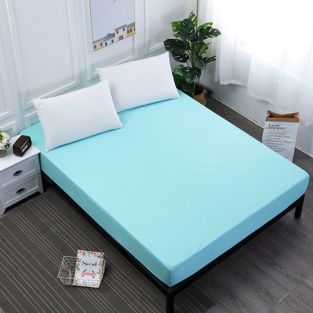 Solid Mattress Protector with Elastic Band