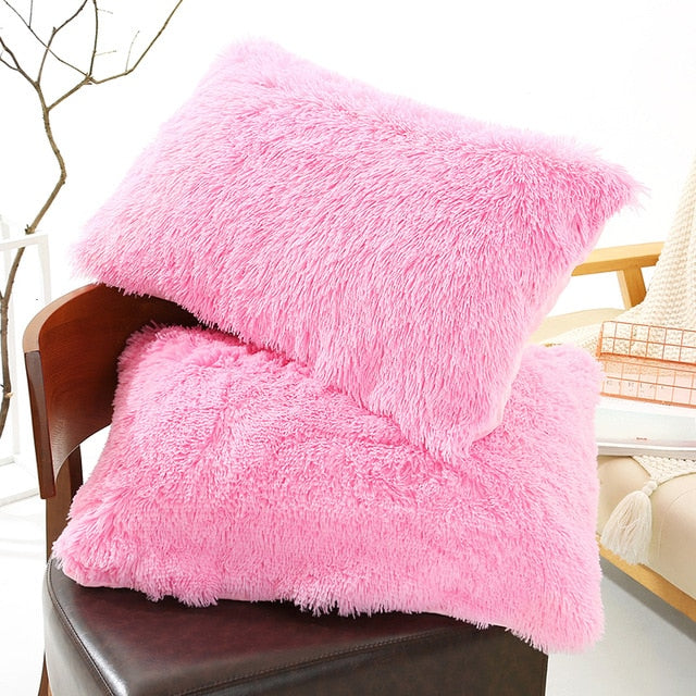 Plush Pillow Case Winter