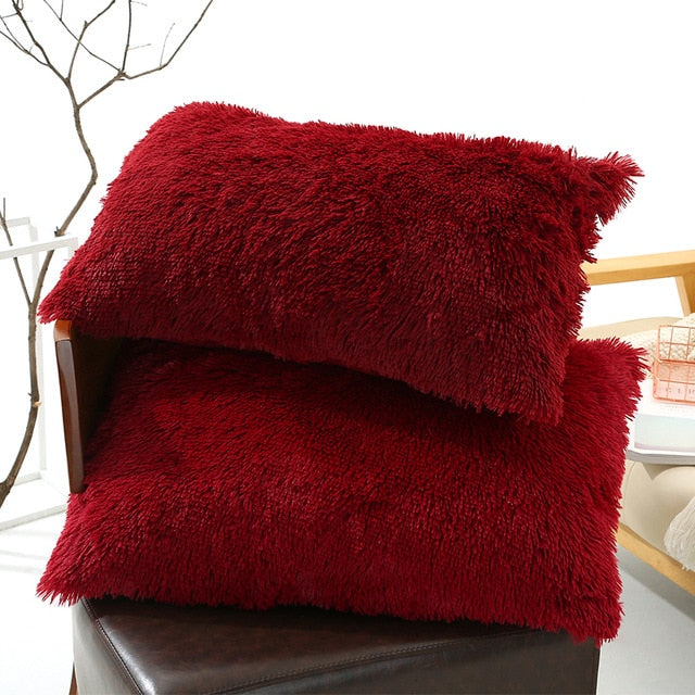 Plush Pillow Case Winter