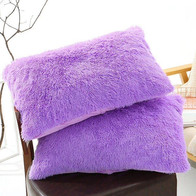 Plush Pillow Case Winter