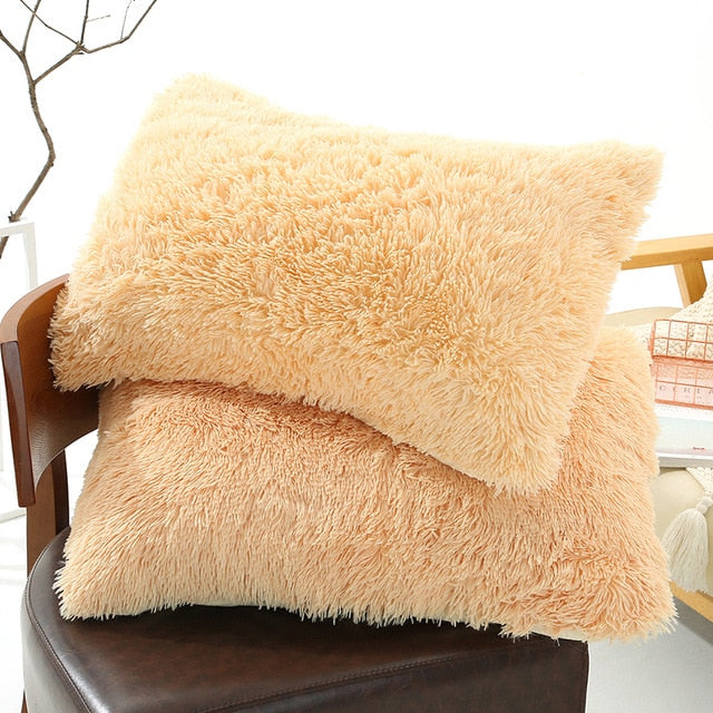 Plush Pillow Case Winter