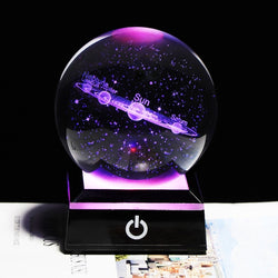 Crystal Solar System Planet LED Light