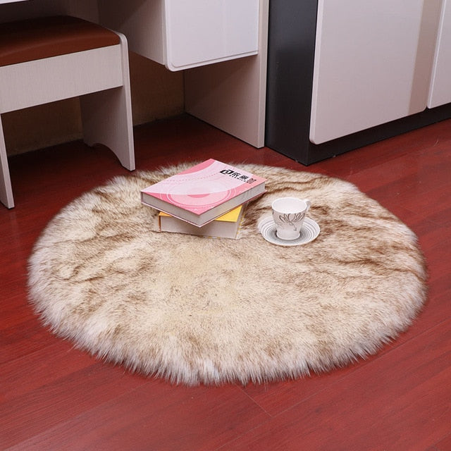 Luxury Soft Small Artificial Sheepskin Rug