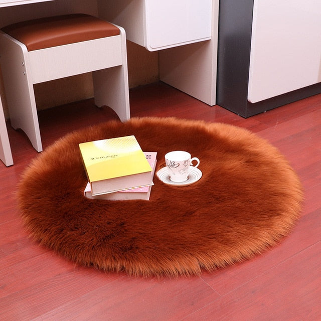 Luxury Soft Small Artificial Sheepskin Rug