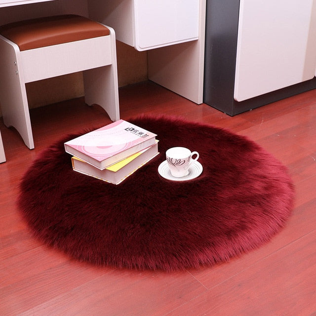 Luxury Soft Small Artificial Sheepskin Rug