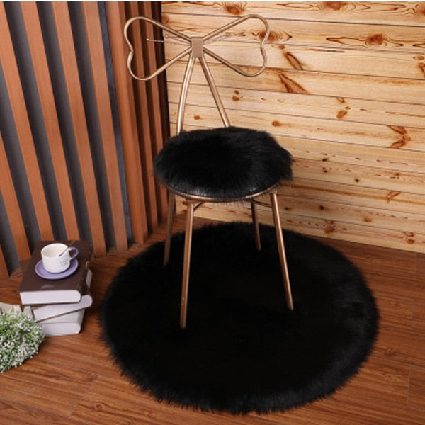 Luxury Soft Small Artificial Sheepskin Rug