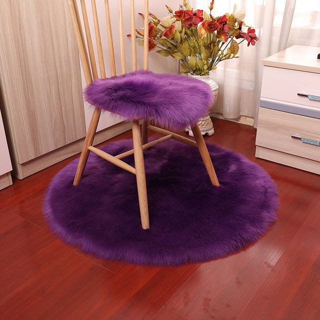 Luxury Soft Small Artificial Sheepskin Rug