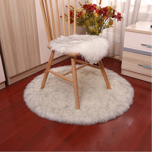 Luxury Soft Small Artificial Sheepskin Rug