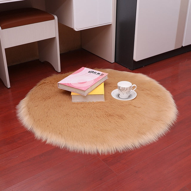 Luxury Soft Small Artificial Sheepskin Rug