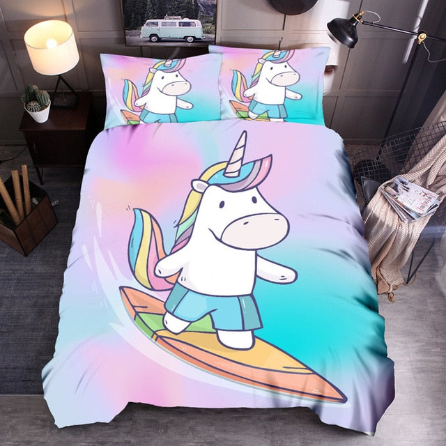 Denisroom Unicorn Duvet Cover set