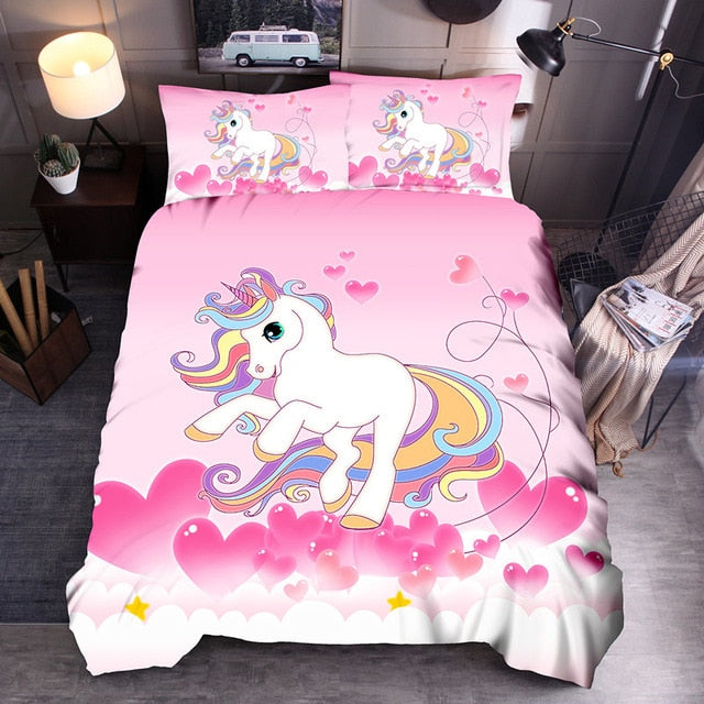 Denisroom Unicorn Duvet Cover set