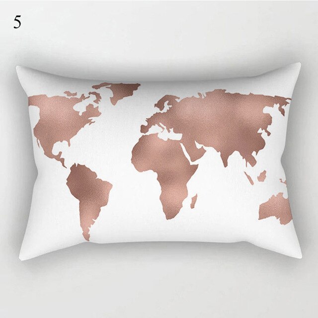 White and Pink Chic Pillow Cover