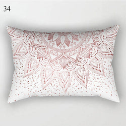 Black White Geometric Pillow Cover