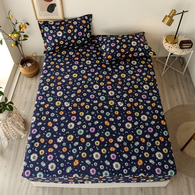 Blue Night Sky Reactive Printed Bedsheets