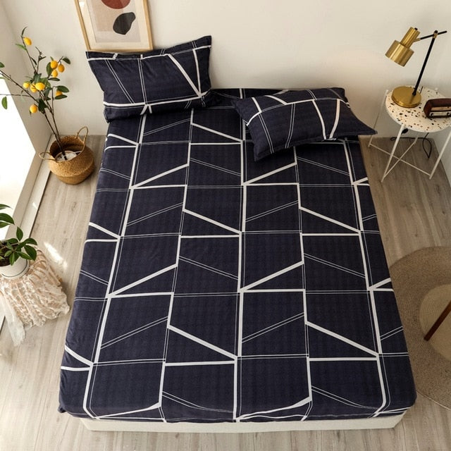 Blue Night Sky Reactive Printed Bedsheets