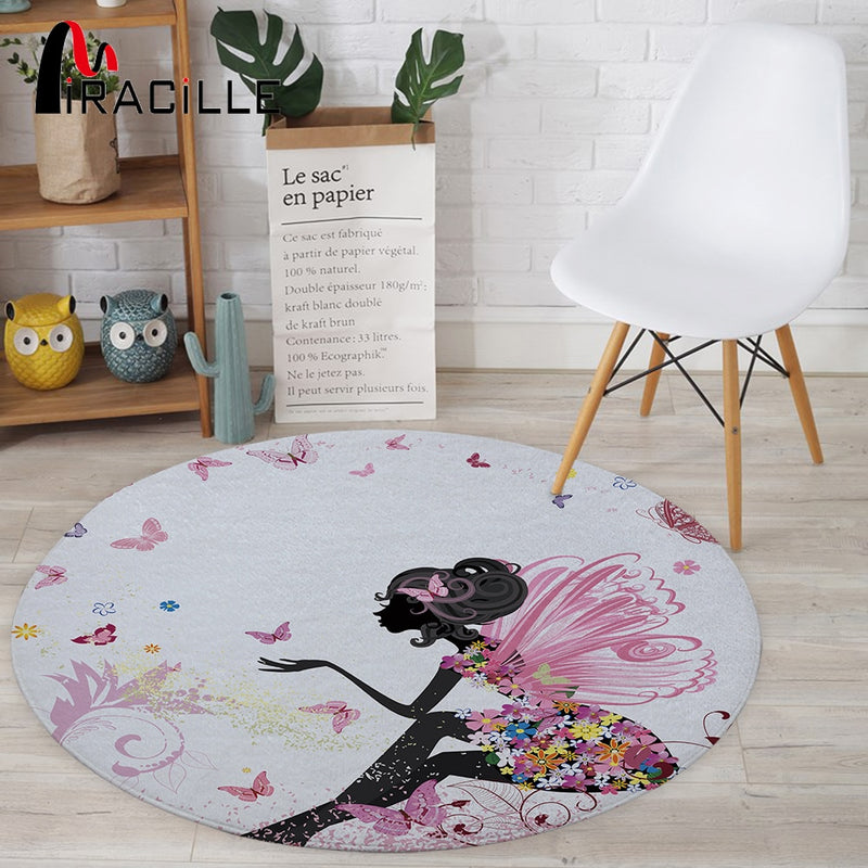 Cartoon Series Fairy Printed Carpets