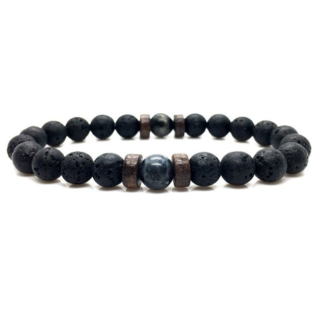 Moonstone Bead Tibetan Buddha Bracelet