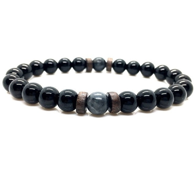 Moonstone Bead Tibetan Buddha Bracelet