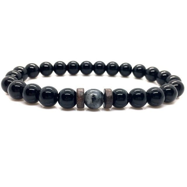 Moonstone Bead Tibetan Buddha Bracelet