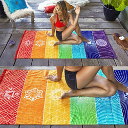 Rainbow Chakra Tapestry Towel