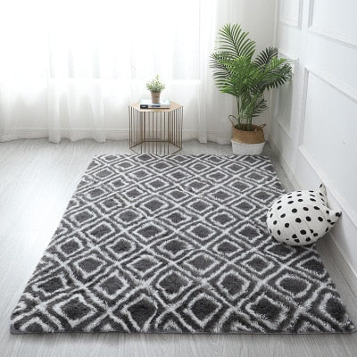 Printed Alfombra Plush Floor Fluffy Mats