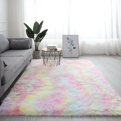 Printed Alfombra Plush Floor Fluffy Mats