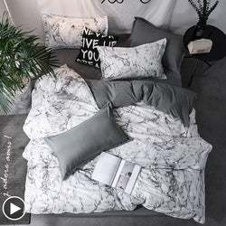 Marble Geometric Duvet Cover Sets