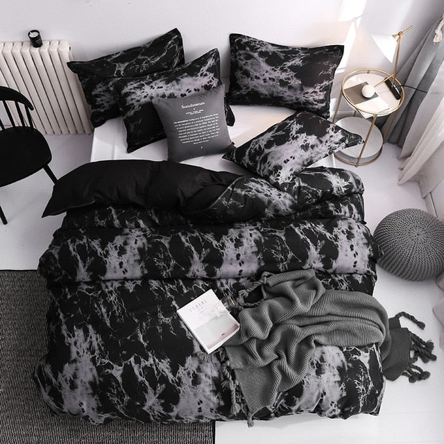 Marble Geometric Duvet Cover Sets