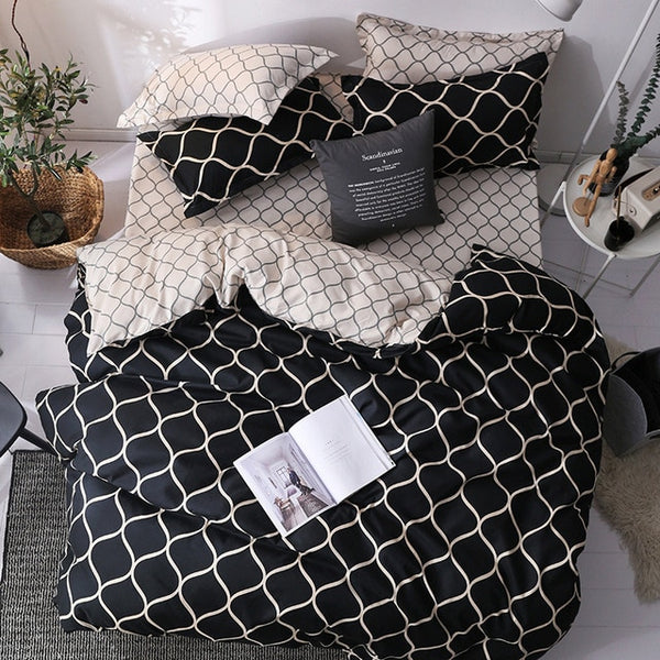 Marble Geometric Duvet Cover Sets