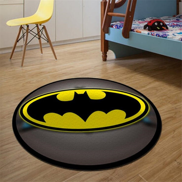 Superhero Logo Printed Soft Carpets