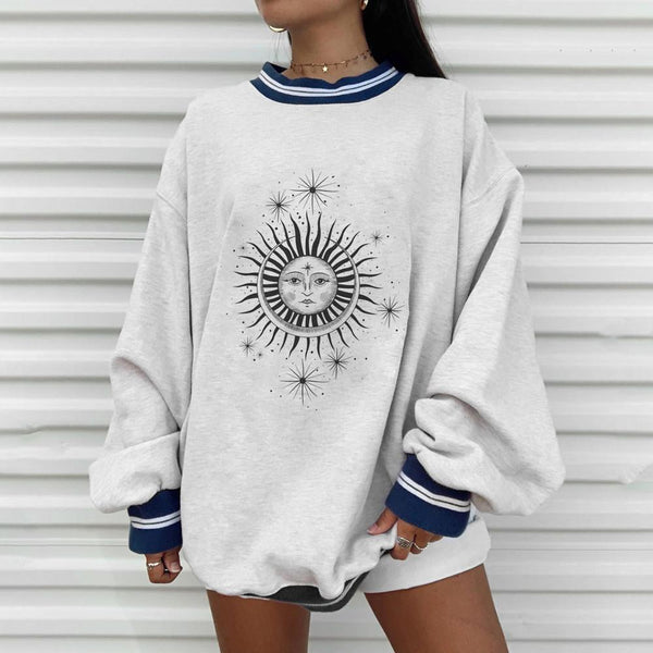 Casual Loose Pullover Cute Young Girls