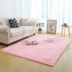 Silky Fluffy Carpet Modern Home Decor