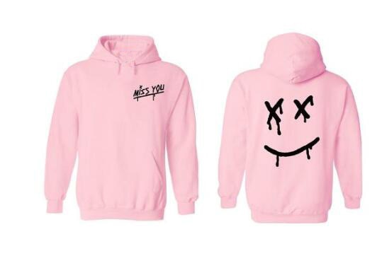 Miss You Smiley Face Hoodie Sweatshirt