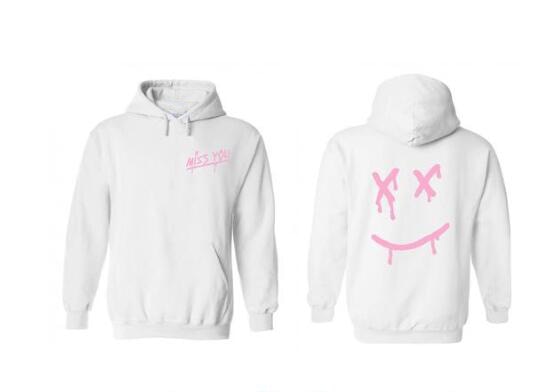 Miss You Smiley Face Hoodie Sweatshirt