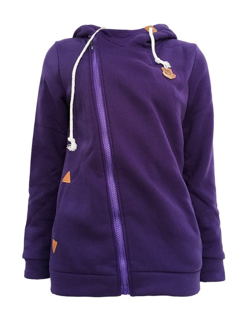 Turn-down Collar Hooded Pullover