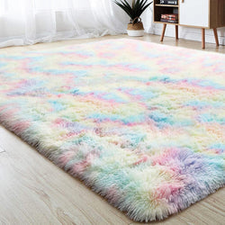 Rainbow Fluffy Anti-Skid Shaggy Area Rug