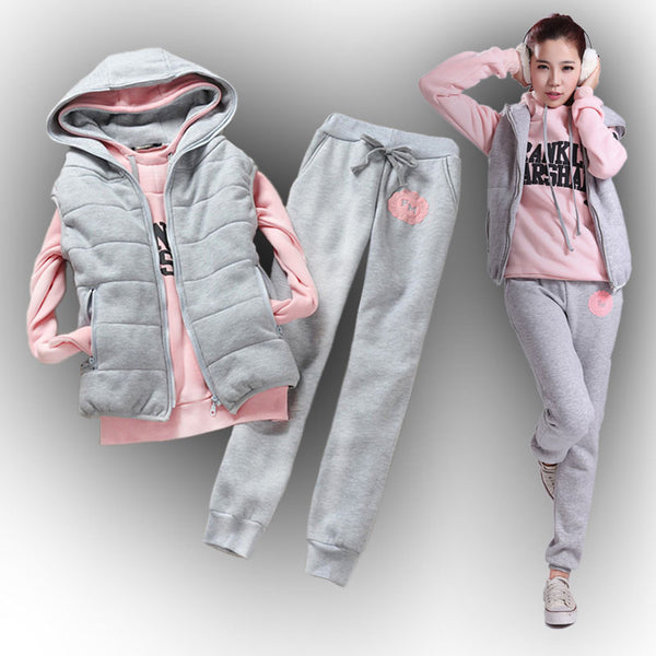 Women's Sweatshirt Vest Pants