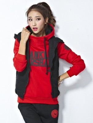 Women's Sweatshirt Vest Pants