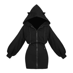 Black Punk Gothic Hoodies Hoody