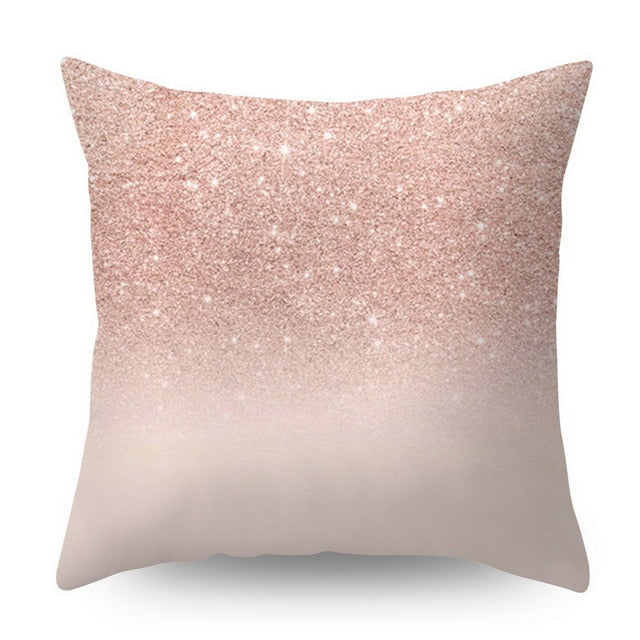 Pillow Cover Decorative Rose Gold Square